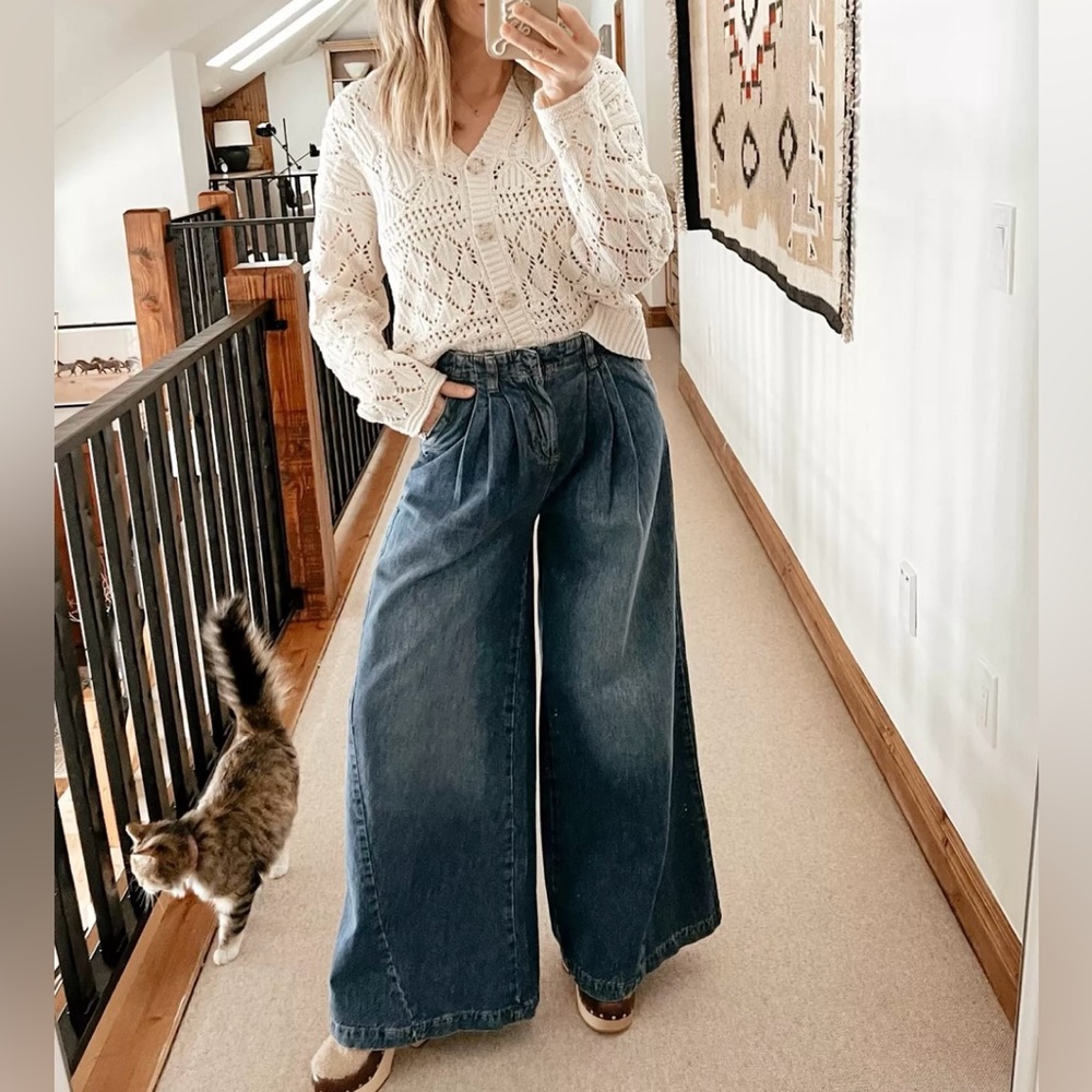 FREE PEOPLE Equinox Cotton Trouser Jeans NWT $128.